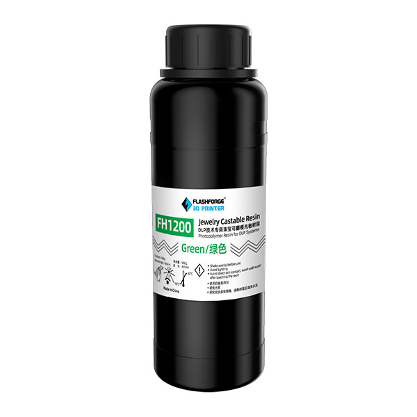 Flashforge FH 1200 Jewelry Castable Resin 500gm - Green