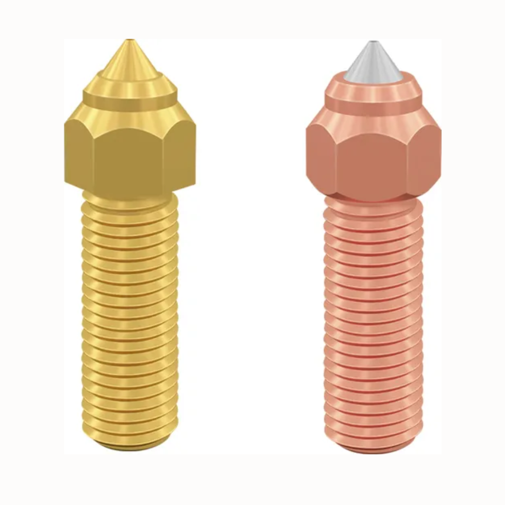 Nozzle Kit for Creality K1/K1 Max 3D Printer - Hardened Steel and Brass (Set of 2)