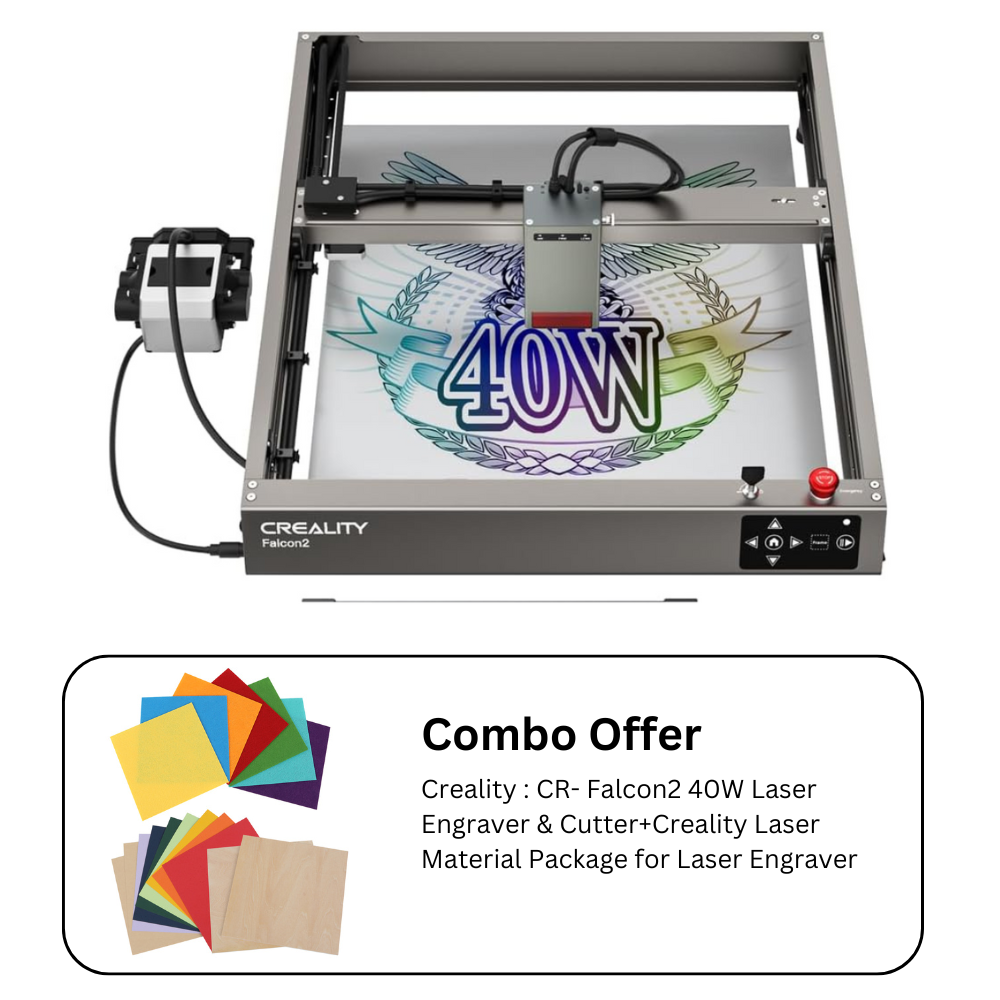 Creality : CR- Falcon2 40W Laser Engraver & Cutter +Creality Laser Material Package for Laser Engraver