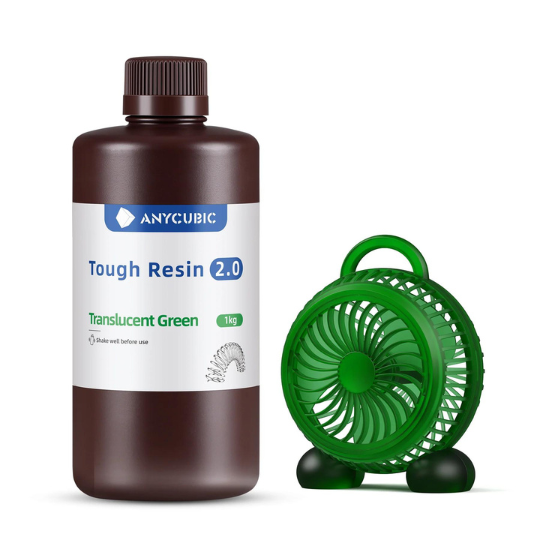 Anycubic Tough Resin 2.0 (Translucent Green) 1KG